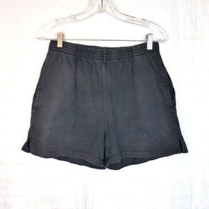 John Galt Sweat Shorts Womens One Size Gray Pull On Made In Italy Casual Lounge